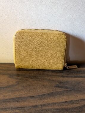 A New Day Compact Yellow Zip Wallet